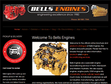 Tablet Screenshot of bells-engines.com